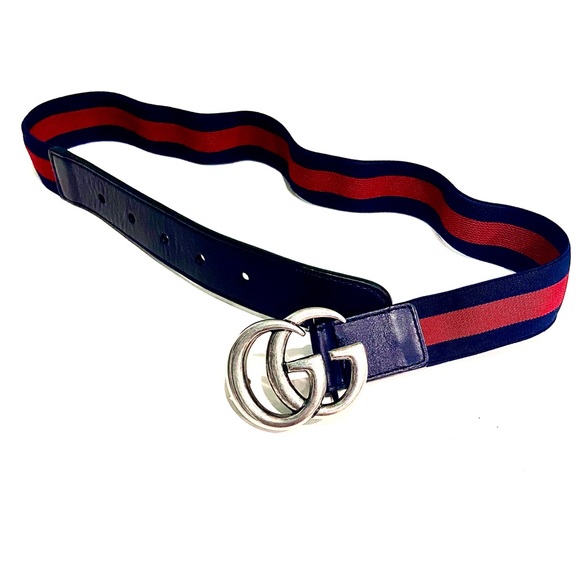 gucci children's elastic web belt